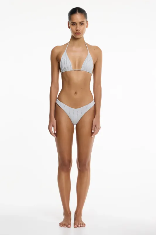 Zoya Tie Top Swimsuit Pewter