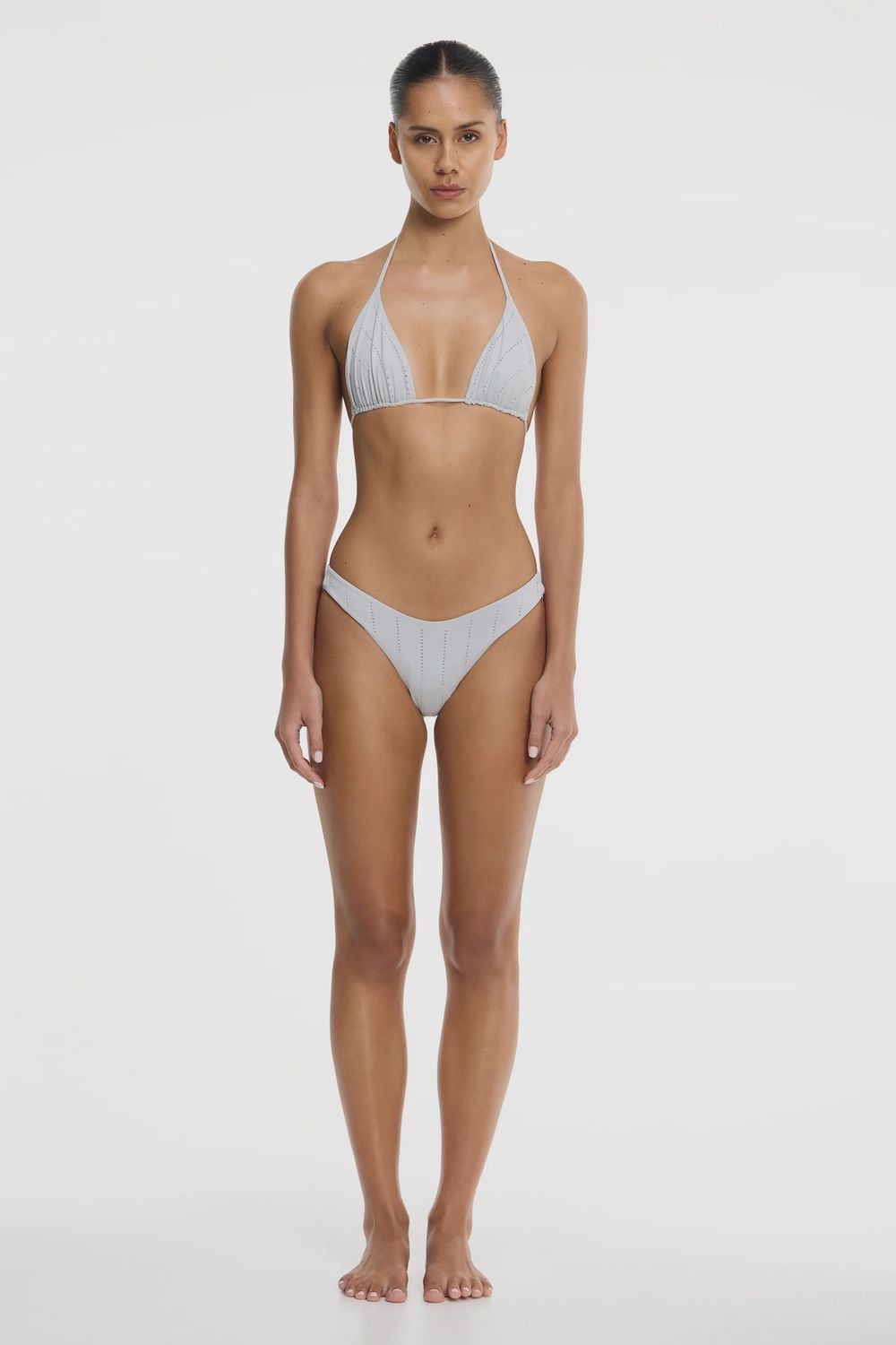 Zoya Tie Top Swimsuit Pewter, Size: 2