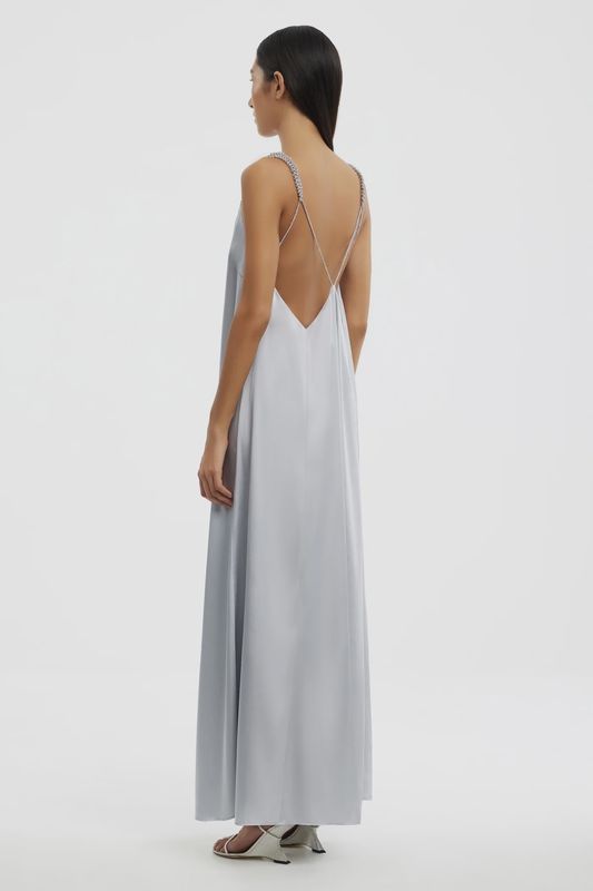 Abbey Trapeze Maxi Dress Pewter