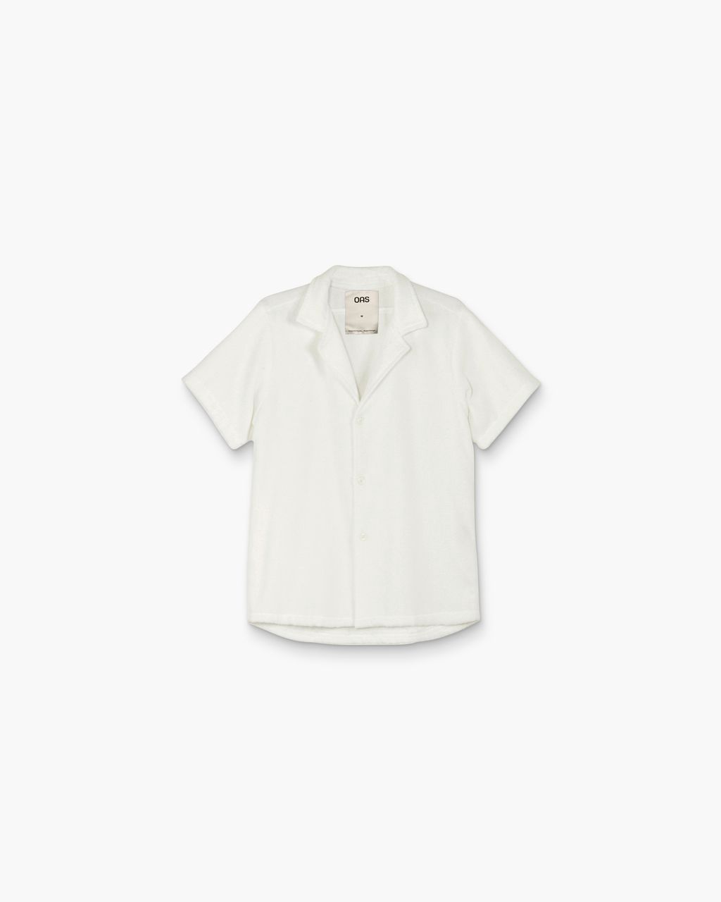 Men's White Cuba Terry Shirt, Size: Small
