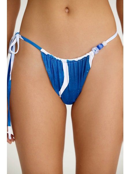 Jasmin Tie Brief Blue Shapes, Size: X-Small