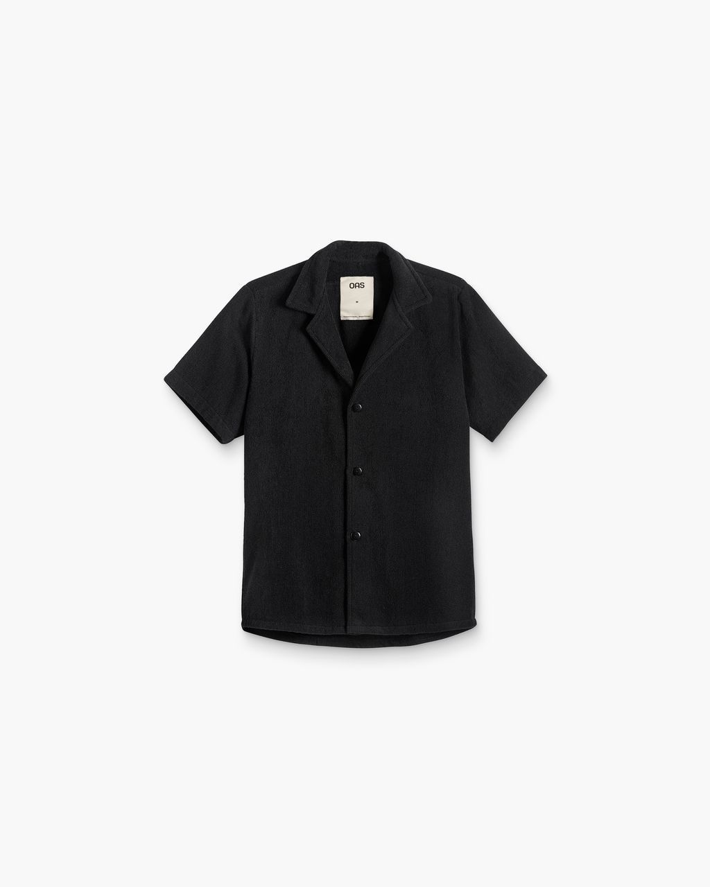 Men's Black Cuba Terry Shirt, Size: Small