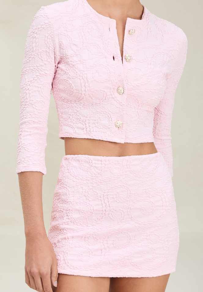 Jace Skirt Pink Swirl, Size: X-Small