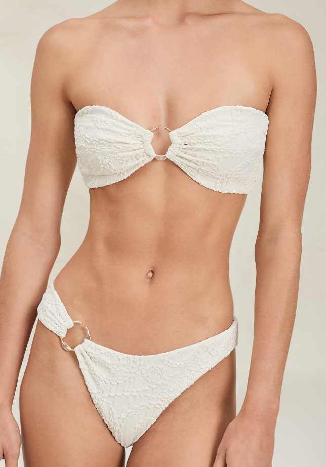 Calypso Bathing Suit Top Coconut Swirl, Size: X-Small