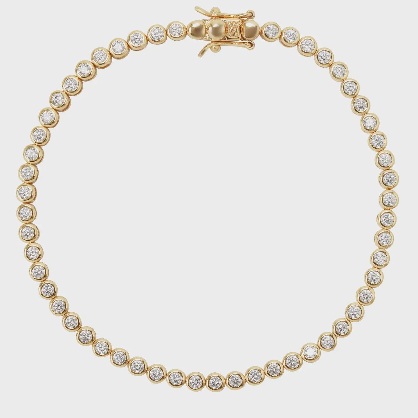 Mini Reese Tennis Bracelet, Color: Gold, Size: 6