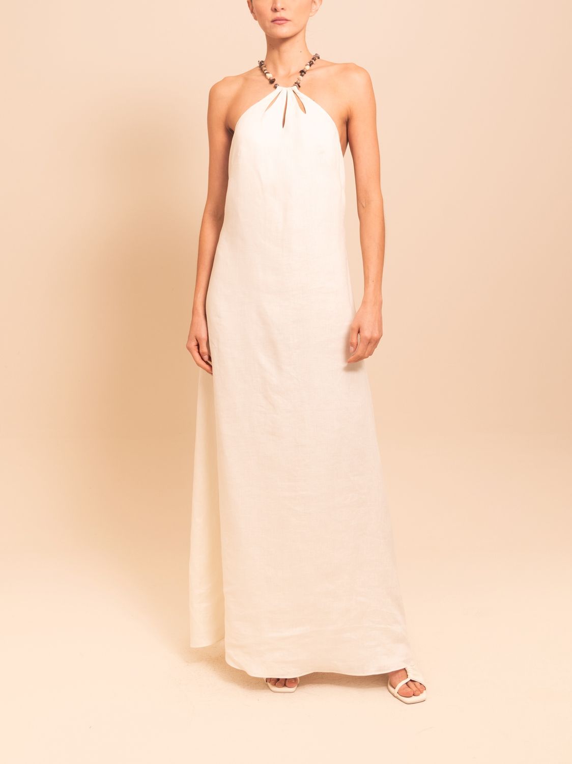 Dakota Dress Ecru, Size: X-Small