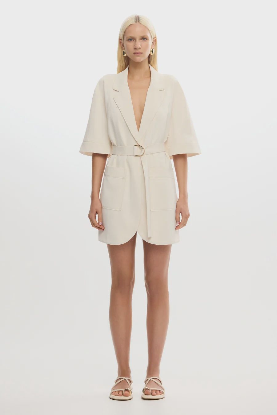 Bowie Mini Dress Alabaster, Size: 2