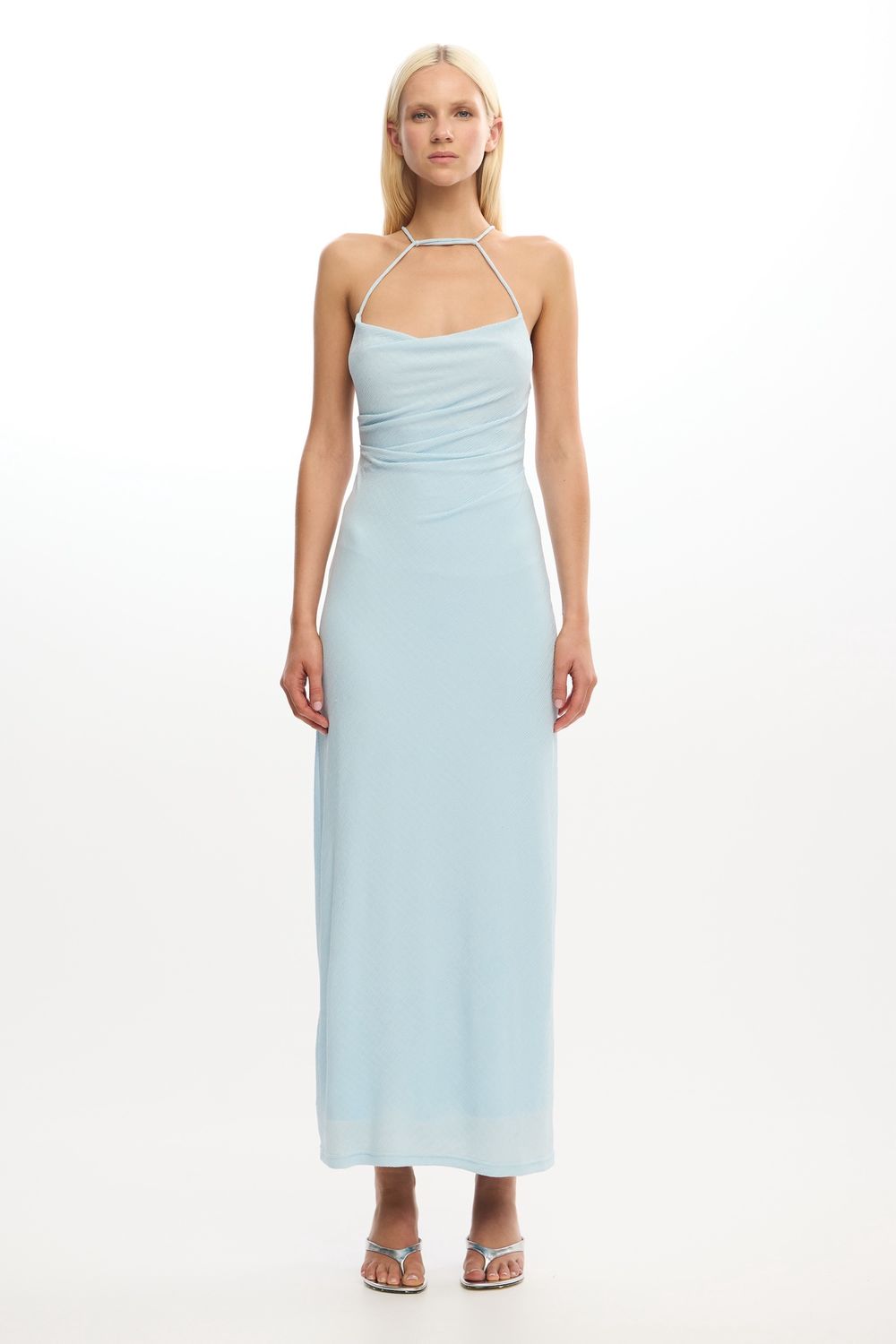 Lex Midi Dress Ice, Size: 2