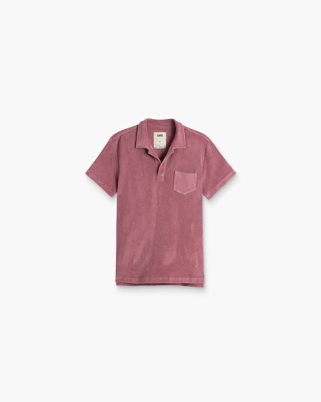 Men's Polo Terry Shirt Dusty Plum, Size: Small
