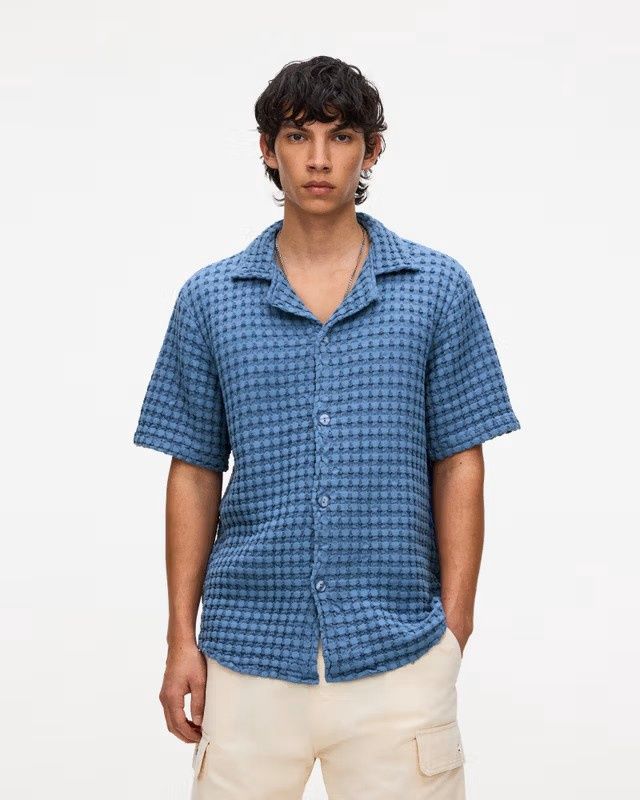 Men's Cuba Waffle Shirt Coronet, Size: Small