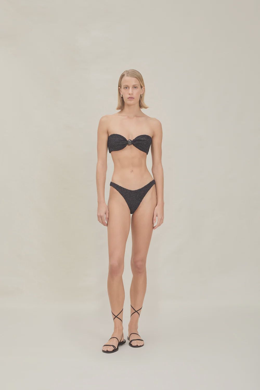 Nina Bathing Suit Bottom Raven, Size: X-small