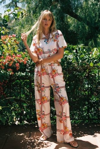 Esme Drawstring Pant, Colour: FLORAL SCARF, Season: SS25, Size: M