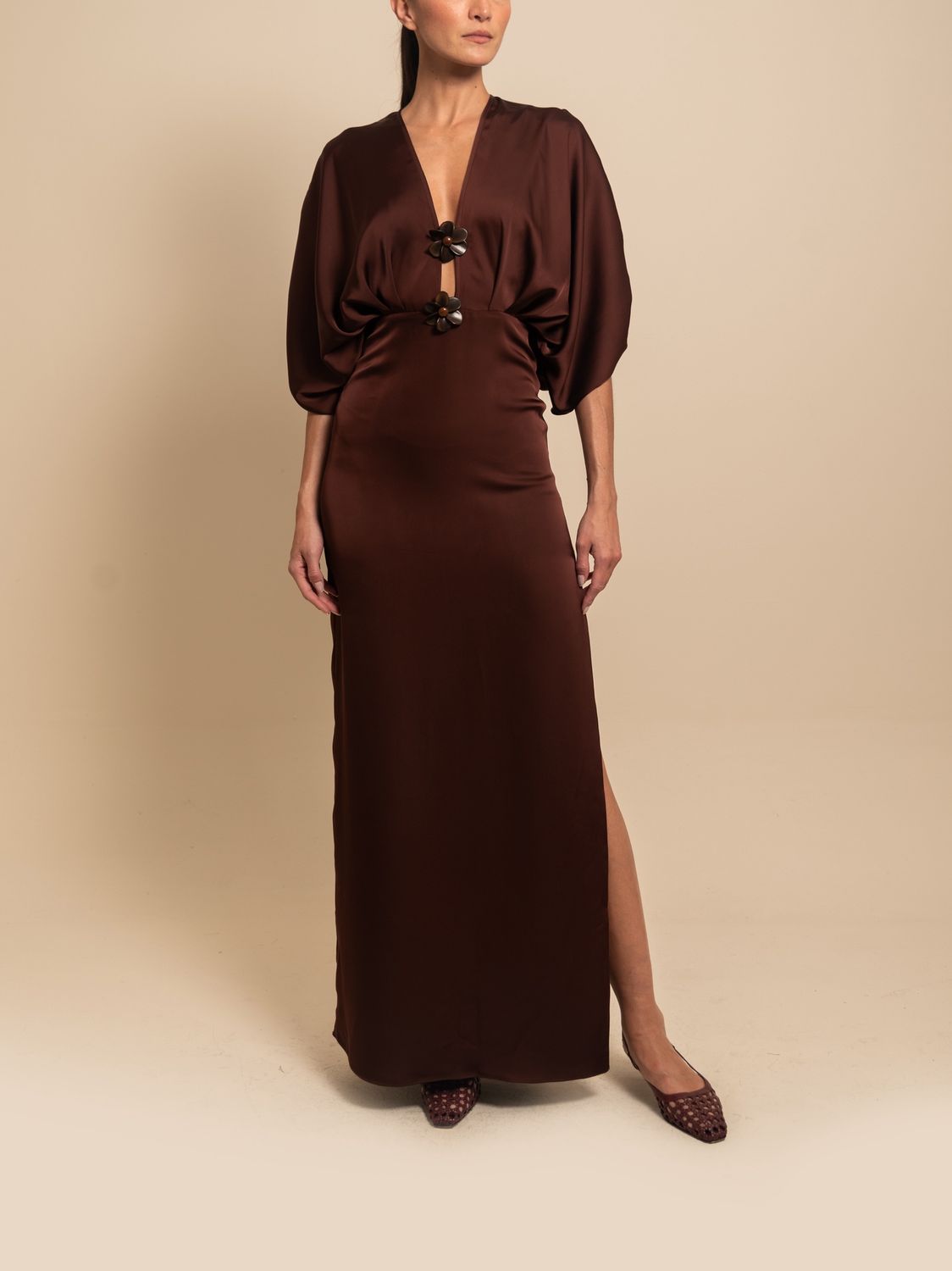 Abbey Dress Espresso, Size: X-small