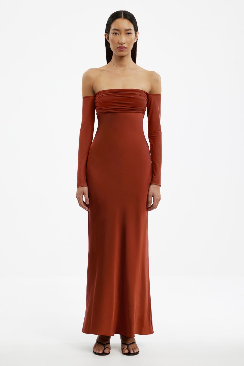 Brianna Maxi Dress Clove, Size: 2