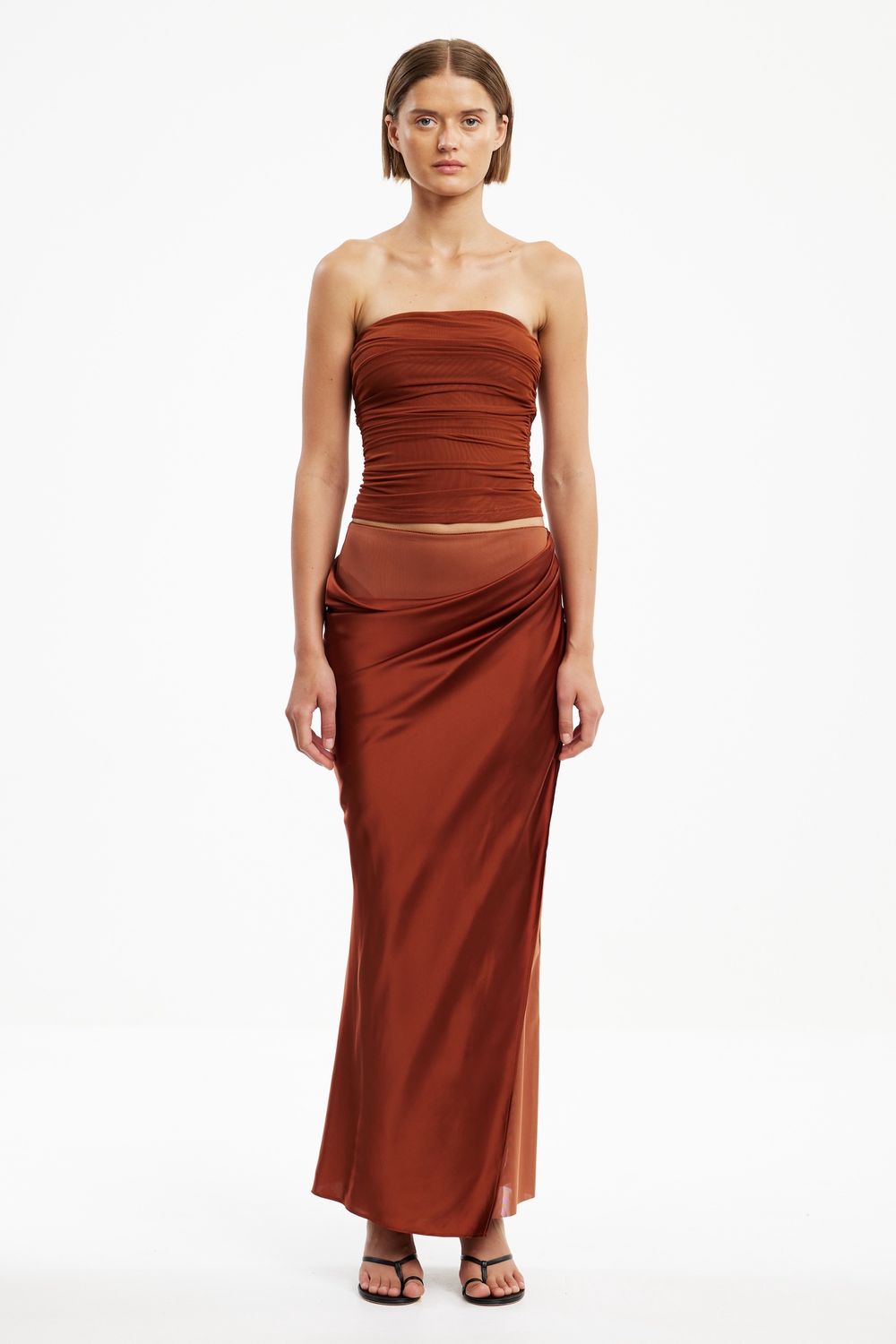 Brianna Maxi Skirt Clove, Size: 2