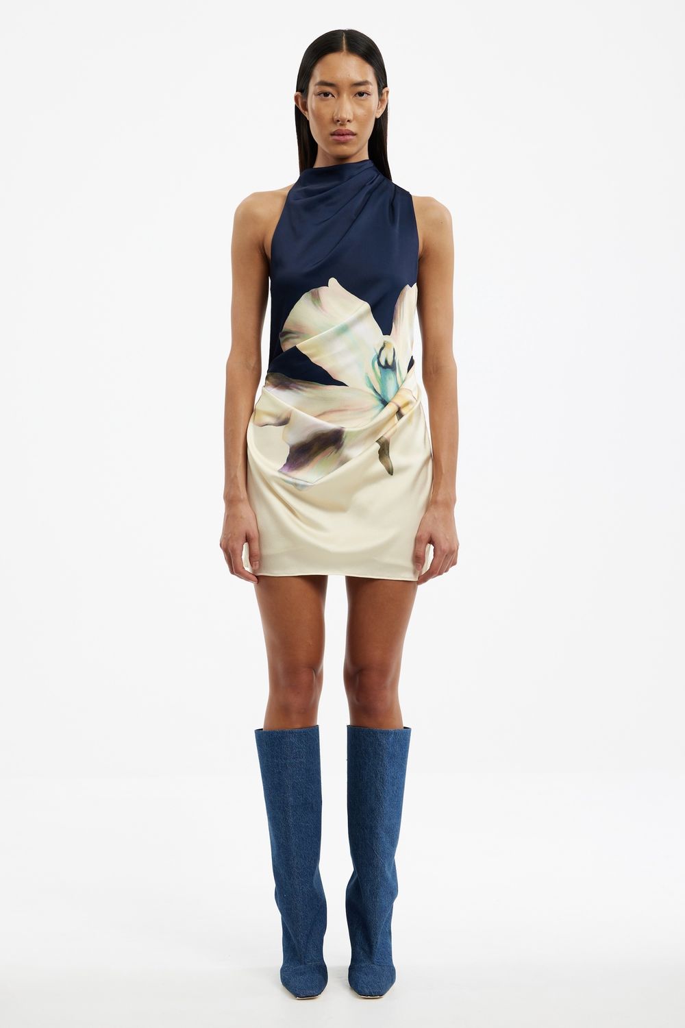 Veronica Mini Dress Spliced Lilium, Size: 2