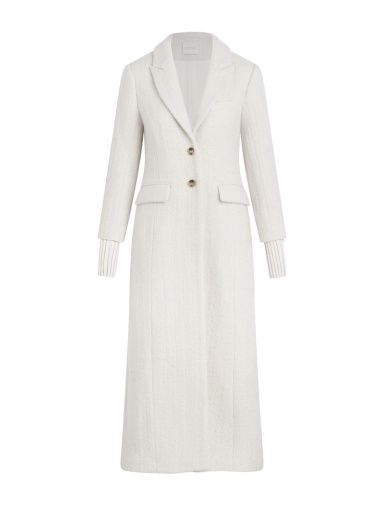 THE CITY COAT, Colour: white boucle, Season: fall 2023, Size: S