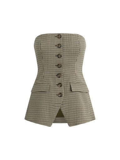 THE PHOEBE BUSTIER, Colour: chesire houndstoot, Season: fall 2025, Size: 2