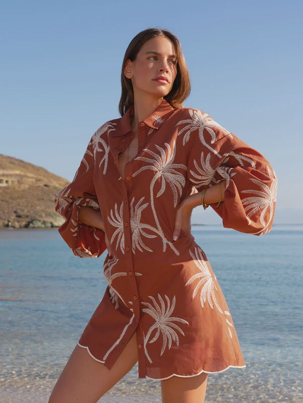Amaya Mini Dress Rust