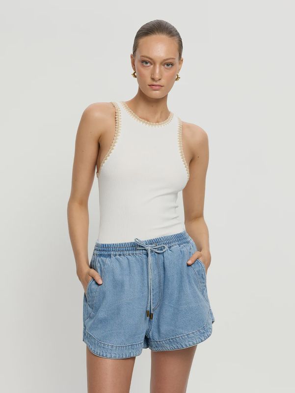 Emilie Denim Short Coast Blue
