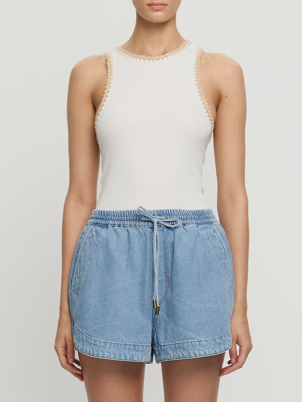 Emilie Denim Short Coast Blue, Size: X-Small