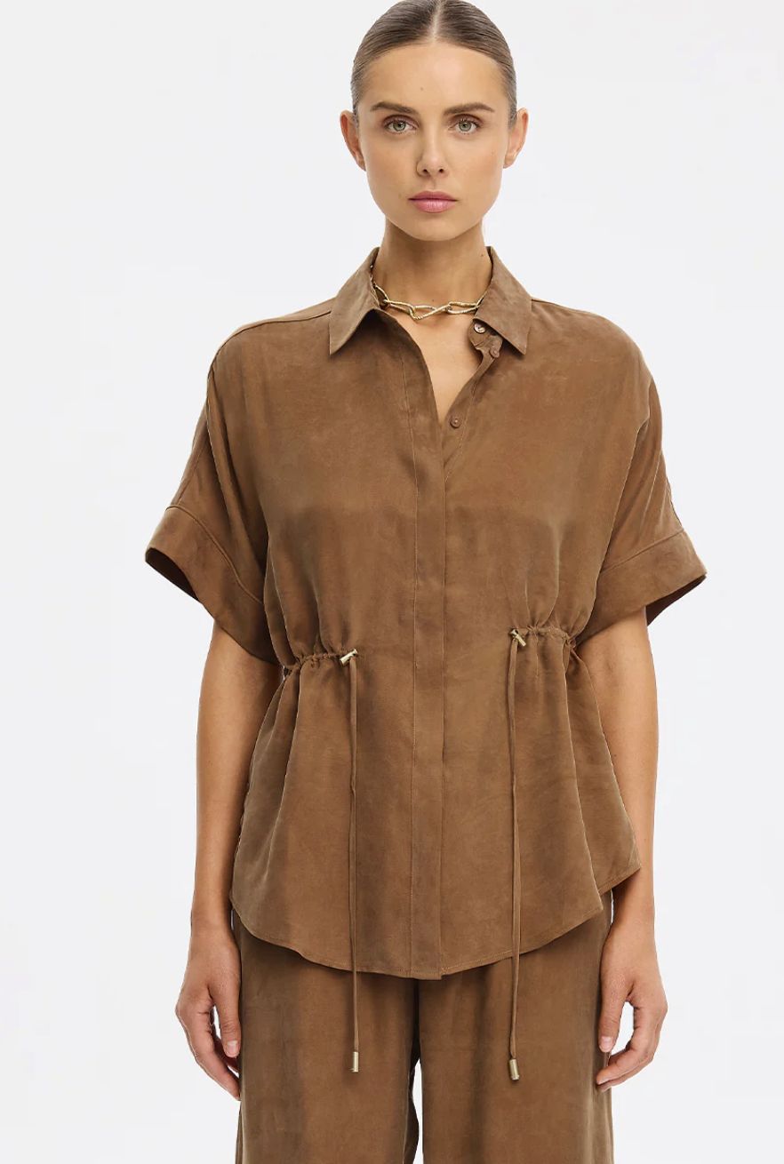 Ashlyn Top Chocolate, Size: X-Small