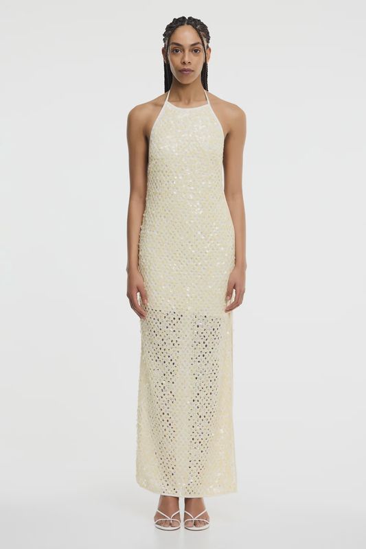 Elliott Maxi Dress (Lined) Buttermilk