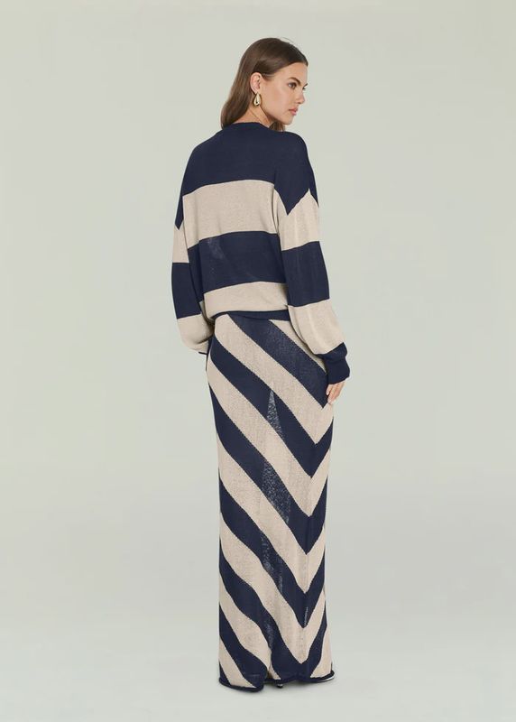 Cassian Sweater Navy/Eggshell NVYEG