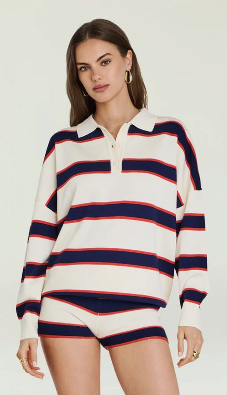 Taby Sweater Eggshell Stripe EGTSP