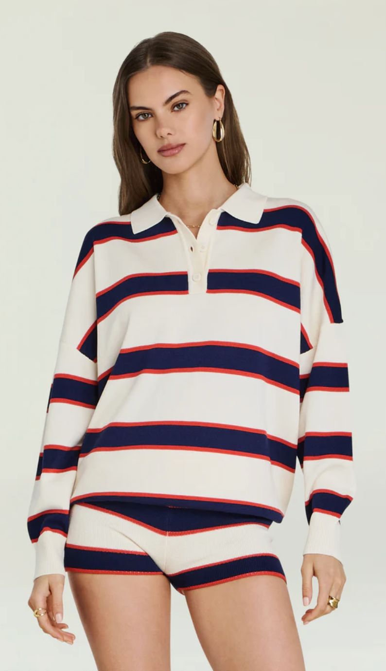 Taby Sweater Eggshell Stripe EGTSP, Size: XS