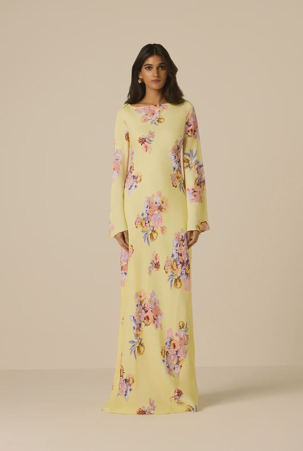 Maxi Dress Yellow, Size: XS