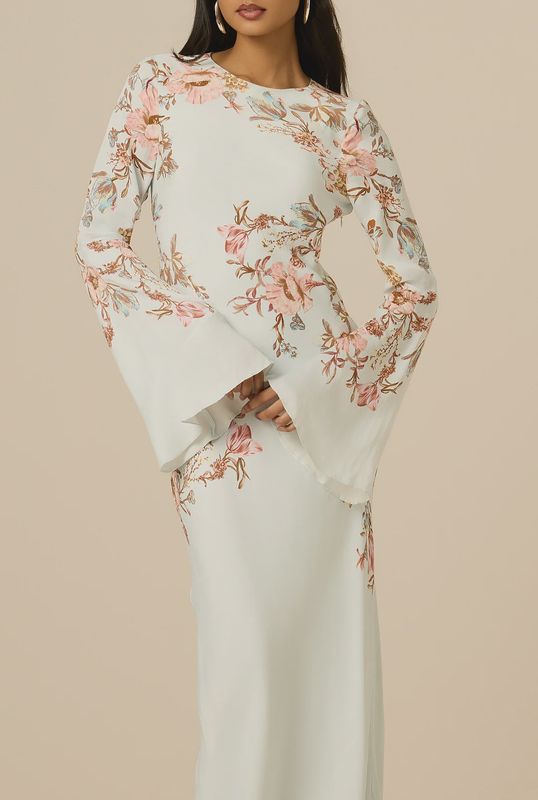 Back Ties Maxi Dress BLUE