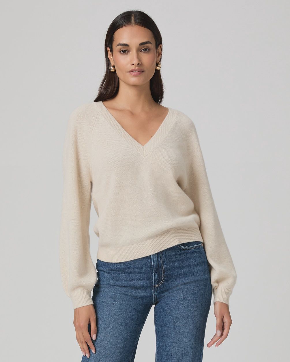 Thea Sweater / Pearl, Size: XS