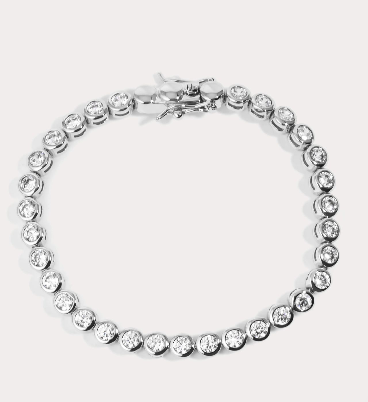 Reese Tennis Bracelet, Color: SILVER, Size: 7"