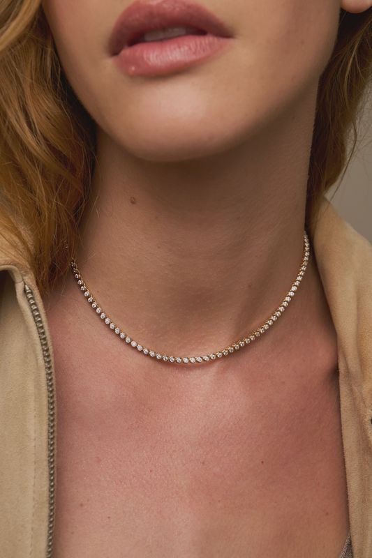 Mini Reese Tennis Necklace 15.5"