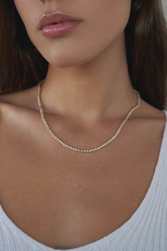 Mini Reese Tennis Necklace 18"