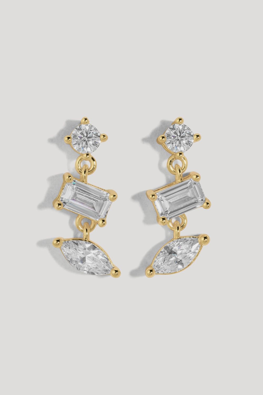 Mavis Trio Studs, Color: Gold