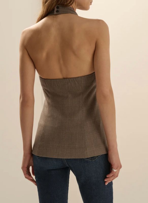 The Crossover Vest JAVA PLAID
