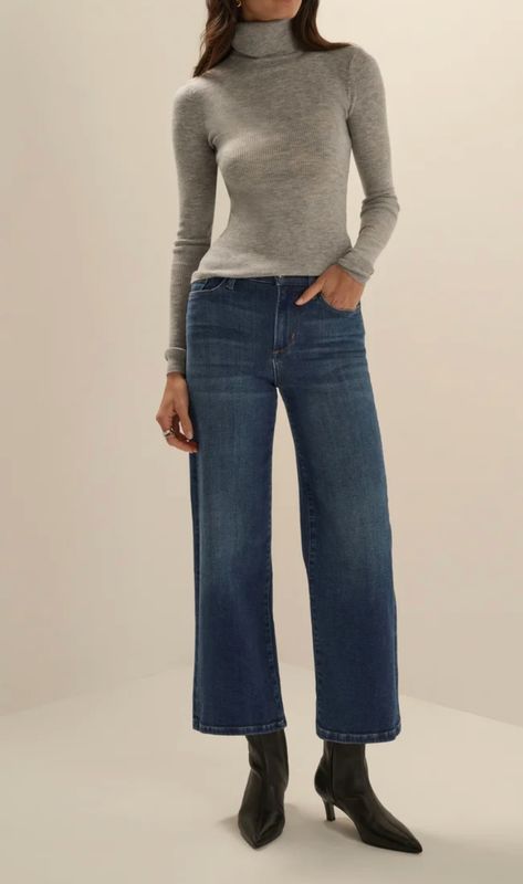 The Ruby High Rise Wide Leg Straight SANTA FE