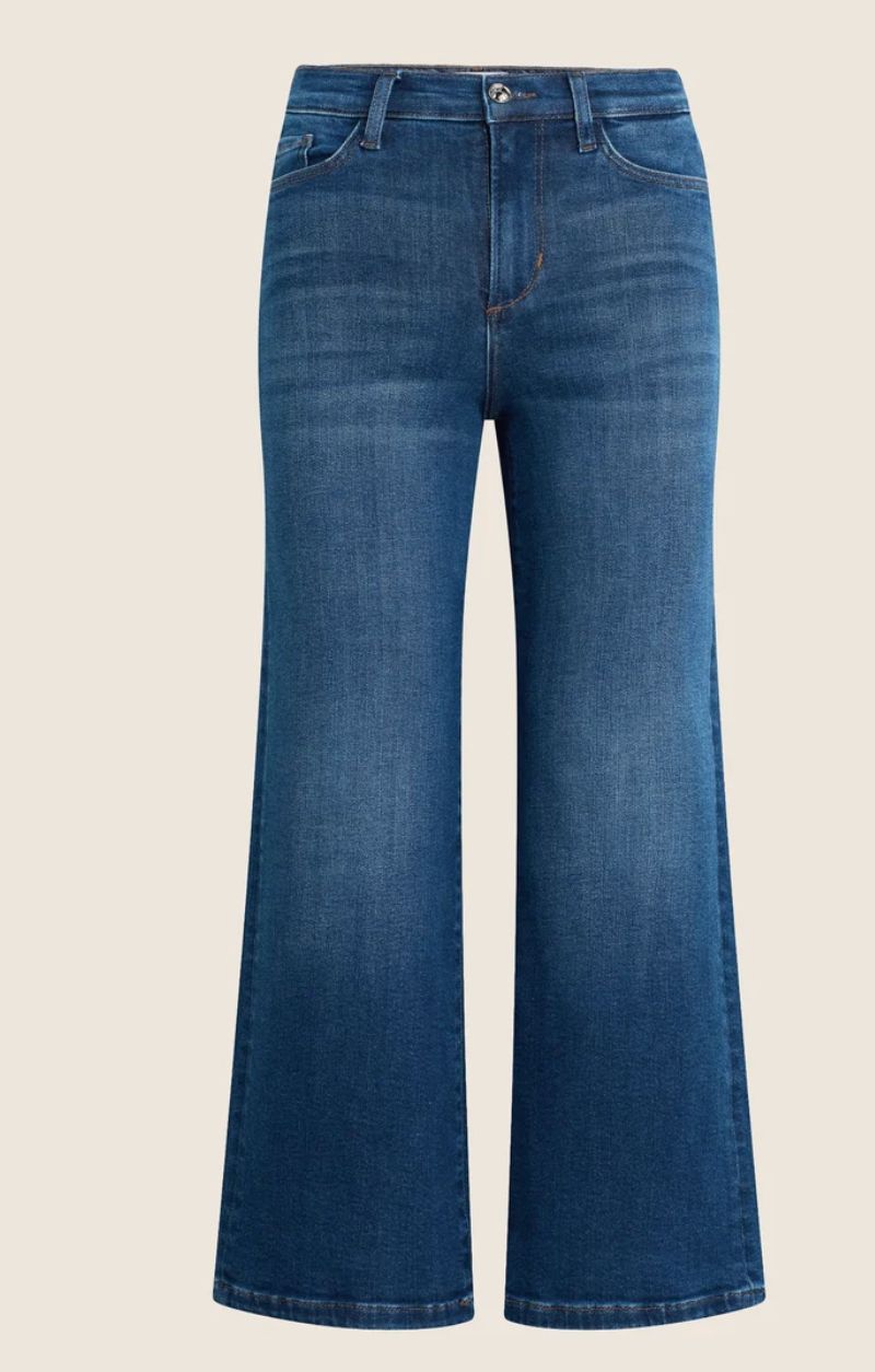 The Ruby High Rise Wide Leg Straight SANTA FE, Size: 25