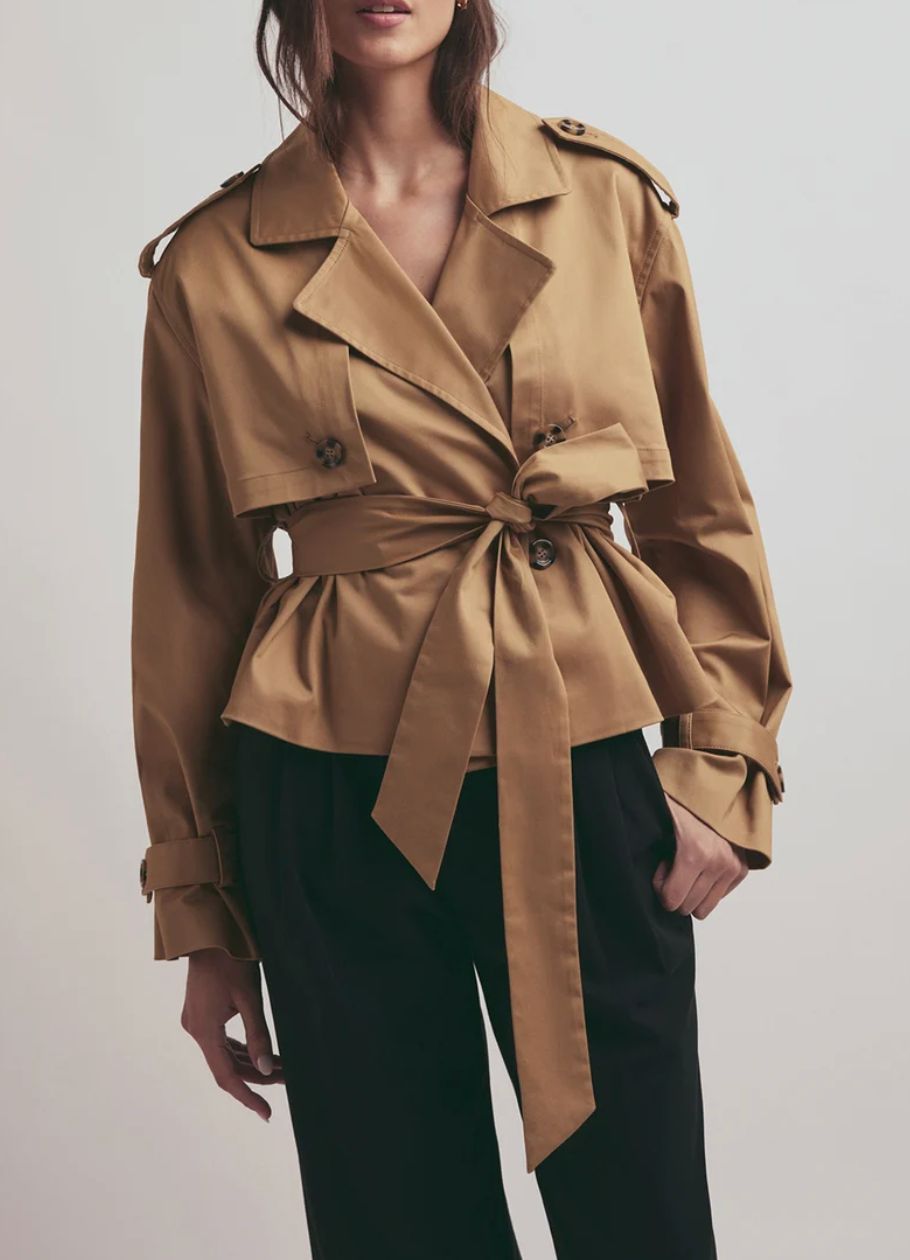 The Cropped Charles Trench SAND, Size: XS