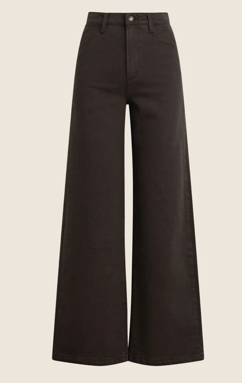 The Mischa Wide Leg Ankle ESPRESSO, Size: 25