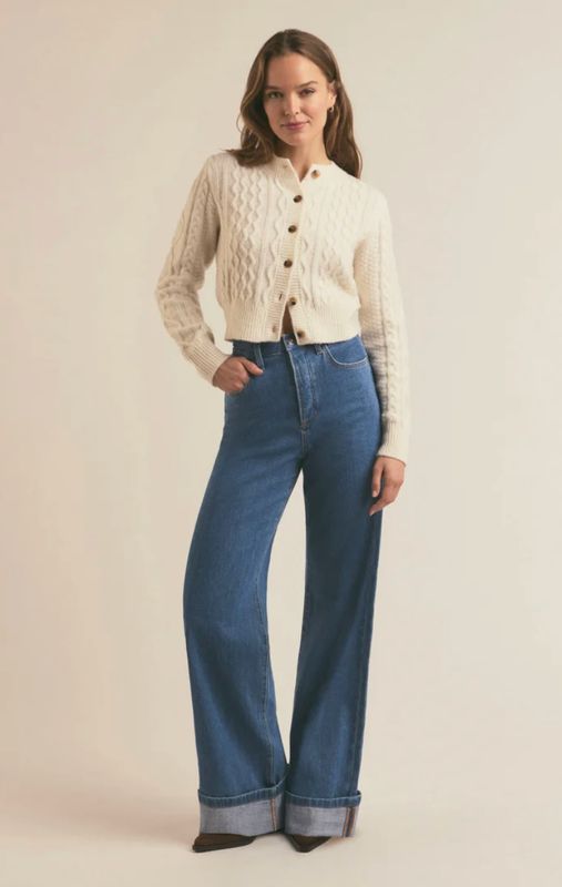 The Eleanor Cardigan WHITE FROTH