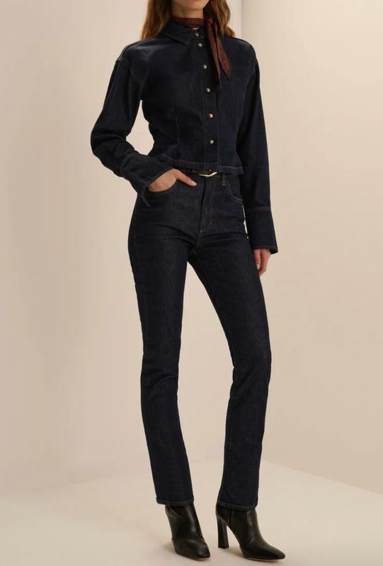 The Valentina Super High Rise Cigarette OXFORD