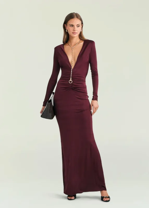 Ebony Maxi Dress BORDEAUX