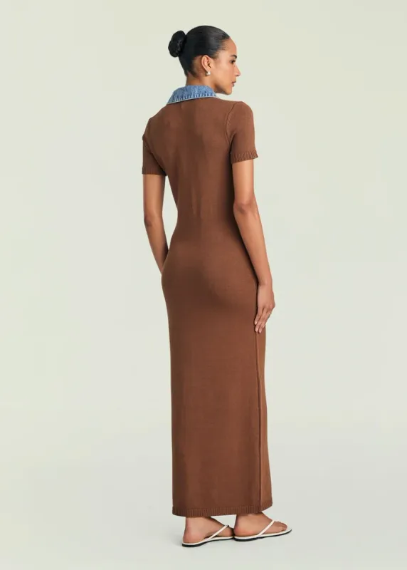 Reye Knit Maxi Dress LAKESIDE/CEDARWOOD
