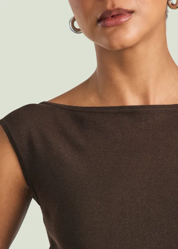 Petra Knit Top BOSUN BROWN
