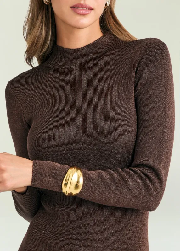 Taelan Knit Dress BURNT CLOVE