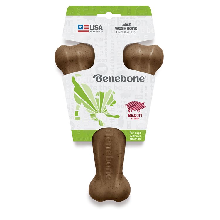 Benebone - Bacon Wishbone Chew Large