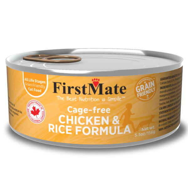 FirstMate - GFriendly Cage Free Chicken/Rice Cat 5.5oz